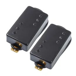 Ny två linje 6 håls elektrisk gitarr humbucker pickup för LP Guitar Black