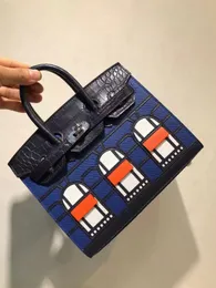 Borsa della casa tutte borse di lusso in pelle di coccodrillo di alta qualità fatte a mano in cinese borse di design originale 1: 1