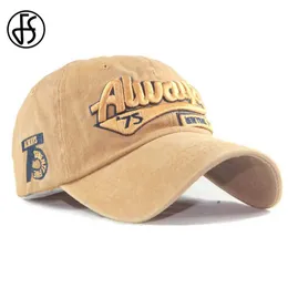 Ball Caps FS Cappelli da baseball giallo vintage per uomini 3d Lettere Women Caps Hipback Hop Dad Hat Hat Summer Cotton Trucker Cap bone Y240507