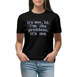 Kadın Polos Its Hi Im Sorun T-Shirt Hayvan Baskı Gömlek Kızlar İçin Yaz Top Kırpılmış Tişörtler Kadınlar