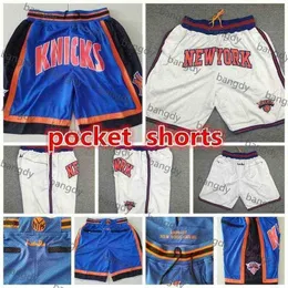 Just Don Kristaps Porzingis Patrick Ewing Hip Pop Pocket Pants Training Gym Authentic Running Classic Brodery Stitched Basketball Shorts