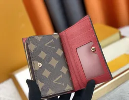 designer wallet card holder Luxury Wallets woman Coin Purse Leather Purses women Men Wallet porte monnaie Retro Clutch Folding Zipper Card wallet Brown with Box