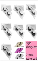 7style Shidi 3colors bottom card 3D mink eyelashes natural thick false eyelashes natural thick eyes shine enlarged eyes1617075