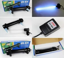 Wholejebo 5W36W Wattage UV Sterilizer Lamp Light Ultraviolet Filter Clarifier Water Cleaner för Aquarium Pond Coral Koi Fish4657082