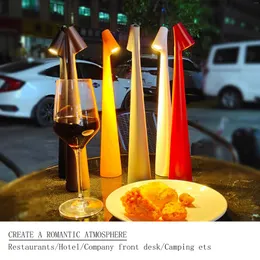 Lâmpadas de mesa Lâmpada recarregável para jantar criativo Touch led pina pro el bar café lampada da tavolo mesa decorativa