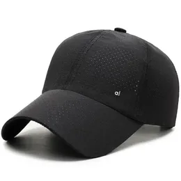 2PCS projektant Al Yoga Hats Cap dla mężczyzn i damskiej mody Szybki suszący tkanina słoneczne czapki plażowe sporty sporty solidny kolor