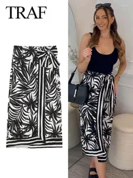 SKIRTS Moda feminina Moda feminina sólida impressão casual boho saia feminina vintage chic decoration praia feleira midi streetwear mujer