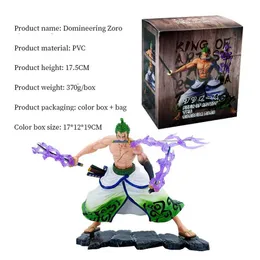 Action Toy Figures Ny 20 cm One Piece Anime Figur Gk Roronoa Zoro Action Figur PVC Collection Cartoon Model Doll Gift Toys Decoration