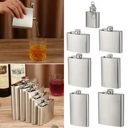 Stainless Steel Hip Flask Portable Liquor Leakproof Drinking Bottle Alcohol Wine Whiskey Holder Drinkware Wedding Party 240422