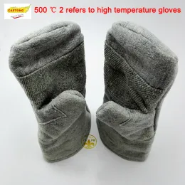 Luvas Castong New Fireproof Grovesabg2t 500 graus Luvas resistentes a altas temperaturas Vestem Guantes Corte