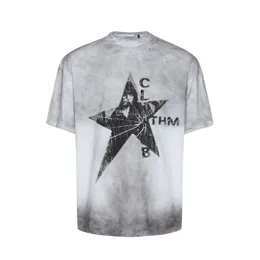 Vintage T-Shirt Grunge Retro Star Graphic Print Tie Dye T-Shirt Streetwear 2024 Hip Hop Punk Lose Hemden Harajuku Baumwolltop Tee