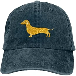 Ball Caps Denim Gold Dog Baseball Dad Cap Classic Sports Casual Retro per uomini Cappelli da campeggio per adulti