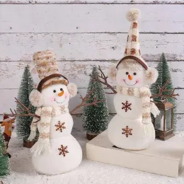 Miniaturas Christmas Snowman Doll Decoration Christmas Tree Pingente Home Tabetropagem Decoração de Natal Crianças NATAIS Presentes 2024 Festa de Ano Novo