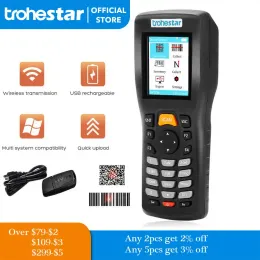 Scanner Trohestar Wireless Barcode Scanner 1D 2D -Barcode -Leser Inventar Counter Data Collector PDA QR Scanner Leitor Codigo Barras