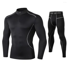 Men's Thermal Underwear Fanceey Anti Microbial Winter Thermo Men Long Johns Clothing Rashgard Kit Compression