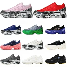 Raf Simon Ozweego Casual Shoes Clunky Metallic Silver originals shock roller men women classic Sneakers black blue pink red dorky trainers outdoor