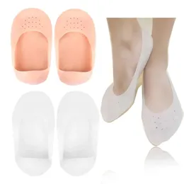 1 Pair Silicone Foot Chapped Care Tool Moisturizing Gel Heel Socks Cracked Skin Care Protector Pedicure Health