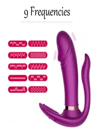 Massaggio indossabile femmina vibratore telecomandazione telecomandazione silicone clitoride clitoral stimolatore anale massaggio riscaldatore design sex toy per9190002