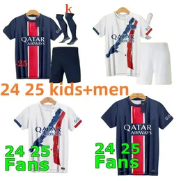 2024 2025 MBAPPE SOCCER Jerseys Asension Maillot de Foot Hakimi Lee Kang w Verratti Football Shirt 23 24 Ugarte Hernandez Enfants Kids
