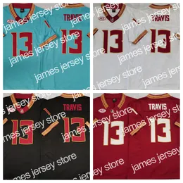 Florida NCAA College State Football Jersey 13 Travis Blue Red Black White, Custom Any Name.