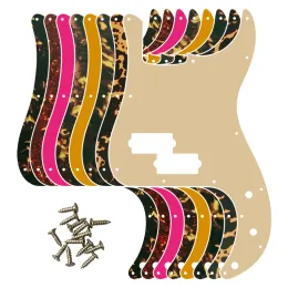 Tillbehör pleroo anpassade delar kvalitet elgitarr för USA / Mexiko FD Standard P basgitarr pickguard skrapplatta flammönster