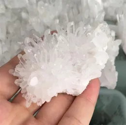 Ganzes natürlicher weißer weißer Quarz -Kristall -Cluster -Kristall -Druse -Probe Reiki Heilung Strahlenresistenter Natursteine und M4118893