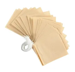 1000pcslot 56 cm Teebag Filter Papiertüten Heat Dichtung Teebags Teesieb Infuser Holzkordel für Kräuter losen Tee9342834