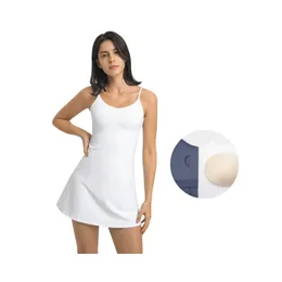 Luwomen Merillat Yoga Tampa de tênis de tênis fino com tênis com travessa de peito Alto vestido esportivo respirável elástico alto