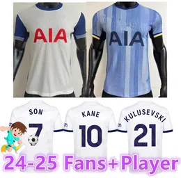 2024 2025 Richarlison Son Totten Kane Soccer Jerseys 2025 2024 Maddison Ham Kulusevski Hojbjerg Perisic Llors Romero Lucas Fans Player Men Kit Football Shirts8899