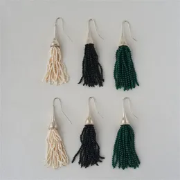 Mode Tassels Retro Ethnic Bohemian Handmade pärlstav hängande örhängen för kvinnors toppljus lyxdesign smycken trendiga