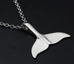 Whale Alloy Whale Tail Pendant Symbol Orcinus Orca Beluga Marine Moby Dick Killer Lucky Fluke Necklace5916403