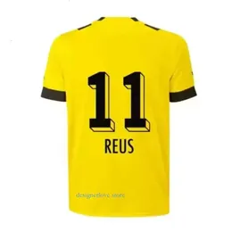 Męskie koszulki piłkarskie Reus Dortmunds Borussia Haller Football Shirt Bellingham Neongelb Hummels Brandt Men Men Kids Specjalny zestaw