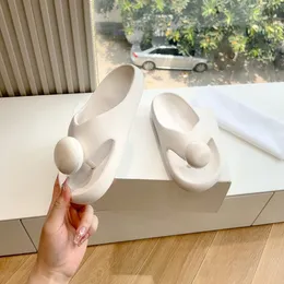 Дизайнерские женские тапочки негабаритные пены сандалии гальки для хлеба 2024