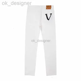 Designerskie dżinsy dżinsy dżinsowe dżinsy szczupłe malowane plaster nogi nogi kowbojki mężczyźni kobiety harajuku gotycka wysoka talia szerokie spodnie Y2K Bell-Bottoms Harajuku