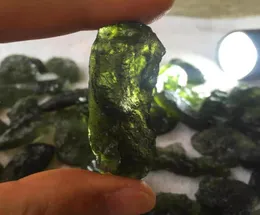 A Natural Moldavite green aerolites crystal stone pendant energy apotropaic4g6g lot rope Unique Necklace 2103196007332