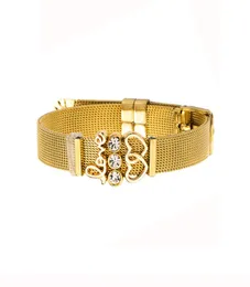 Краткие любовники любят браслет -браслет Gold Gold Elecloplate Bracelet Bracelet9965375