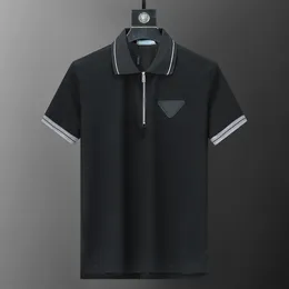 Designer Polokragen ausgekleidetes T-Shirt für Männer Sommer Mode Polo Kragen Kurzarm T-Shirt aus europäischer und amerikanischer Baumwolle Hochqualitätsloser Kleidung großer M-3xl