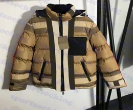 Check Coat Womens Cotton Jacket Langschläfe Kapuze -Schichten Oberbekleidung Marke Down Jacken für Frauen7246875
