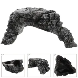 Decorazioni rettili nascondari fori di tartaruga rocce ornamenti barbuta drago nascondari pelli di decorazione e grotte resina habitat habitat accessori serpenti