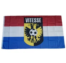 Flag of Netherlands Football Club SBV Vitesse 35ft 90cm150 cm Polyester Bands Banner Decoration Flying Home Garden Festive GI1057768