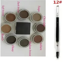 الحواجب معززات البومد متوسطة البني ماكياج مقاوم للماء 4G Blondechocolatedark brownebonyauburnmedium browntalpe vs elebrow 7075693