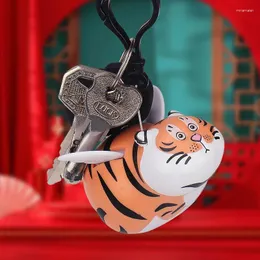 Keychains panda gord tigre mais asas de chaves de asas terão um presente de anime de jóias de jóias de jóias para o ano do ano modelo Kawaii