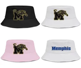 Memphis Tigers Basketball Gold Logo męskie i damskie Buckethat Cool Sport Buły Baseballcap Mesh Old Print Pink Piers Rak USA6174067