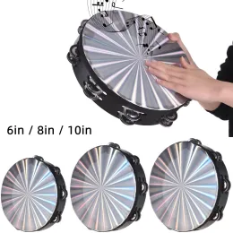 Enstrümanlar Drum Tambourine Dans Ele Drum Handheld Hafif Müzik Enstrümanı Partisi Perküsyon 6in 8in 10in Yedek Şarkı