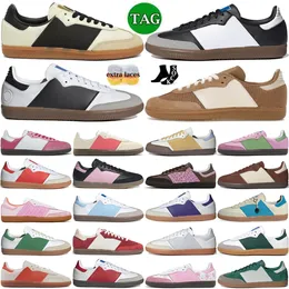 Sambass OG Samb Cream White Sand Strata Black Gum Cardboard Wonder Red Core Collegiate Green Maroon Gold Metallic Серебряная замазка лиловая лиловая лиловая меж Майами CF Розовые кроссовки кроссовки