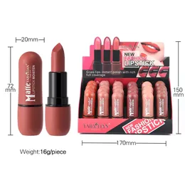 24pcs 6 colors Matte Lipstick Zestaw Wodoodporny nie lepki jedwabisty odcień do ust, długotrwałe prezenty dla kobiet i dziewcząt 240508