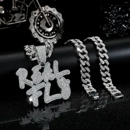 Pendant Necklaces "Real Flg With 20-Inch Cuban Chain - Hip Hop Fashion Necklace For A Punk Twist"