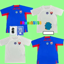 Nuova maglia di calcio in Slovacchia 24 25 Casa blu blu bianca bianca blu maglietta 2024 2025 camicia sudore