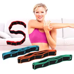 Yoga Pull -Gurtgürtel Polyester Latex Latin Latin Tanz Stretching Band Loop Pilates Fitness -Übungswiderstandsbänder 240423