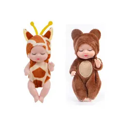 Kawaii Dolls Kids 11 cm Cinetta baby mini bambole 6 set di abiti da bambole fatti a mano per bambola ragazza fai -da -te presente oggetto di spedizione gratuito